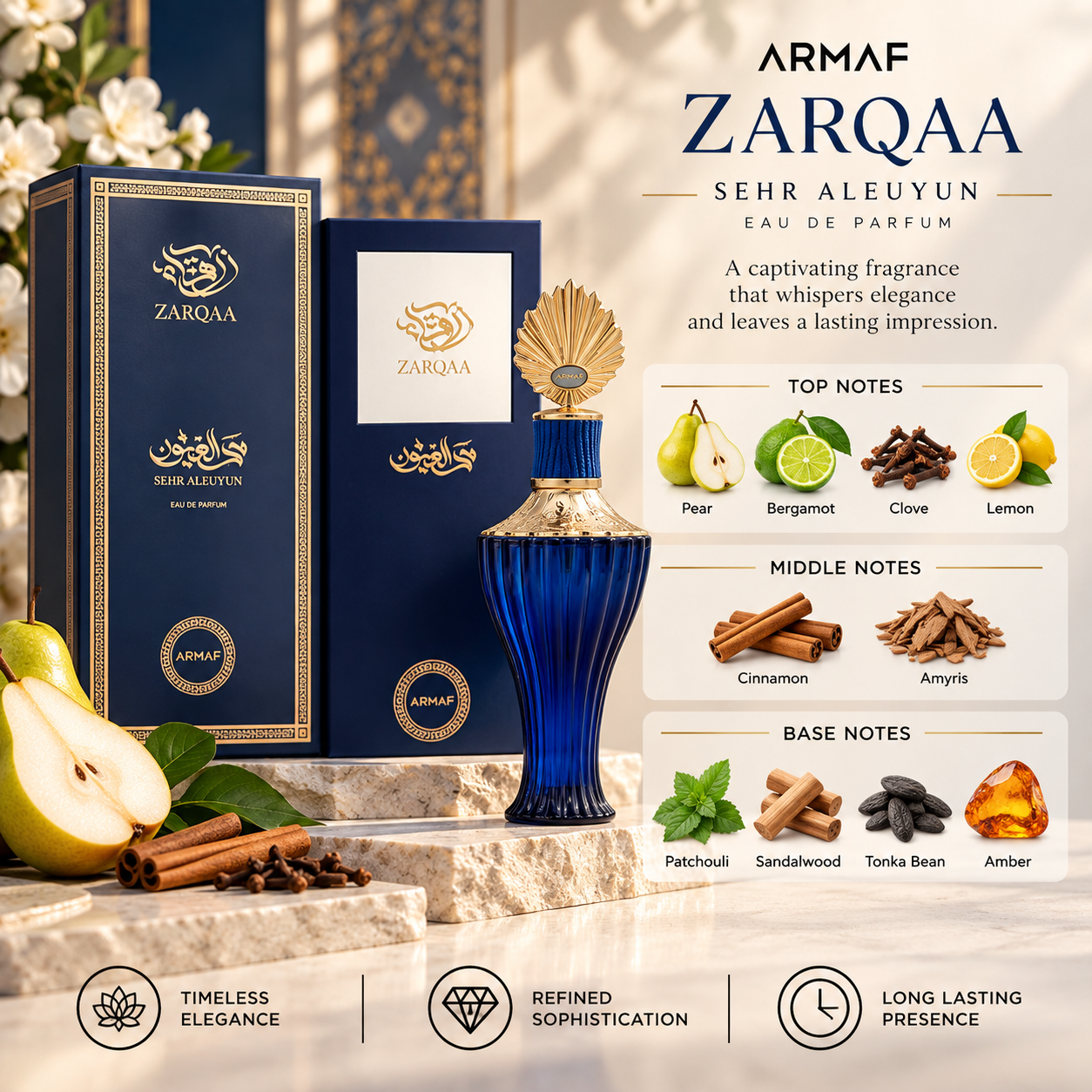 Armaf Zarqaa Sehr Aleuyun Eau de Parfum 75 mL for Women