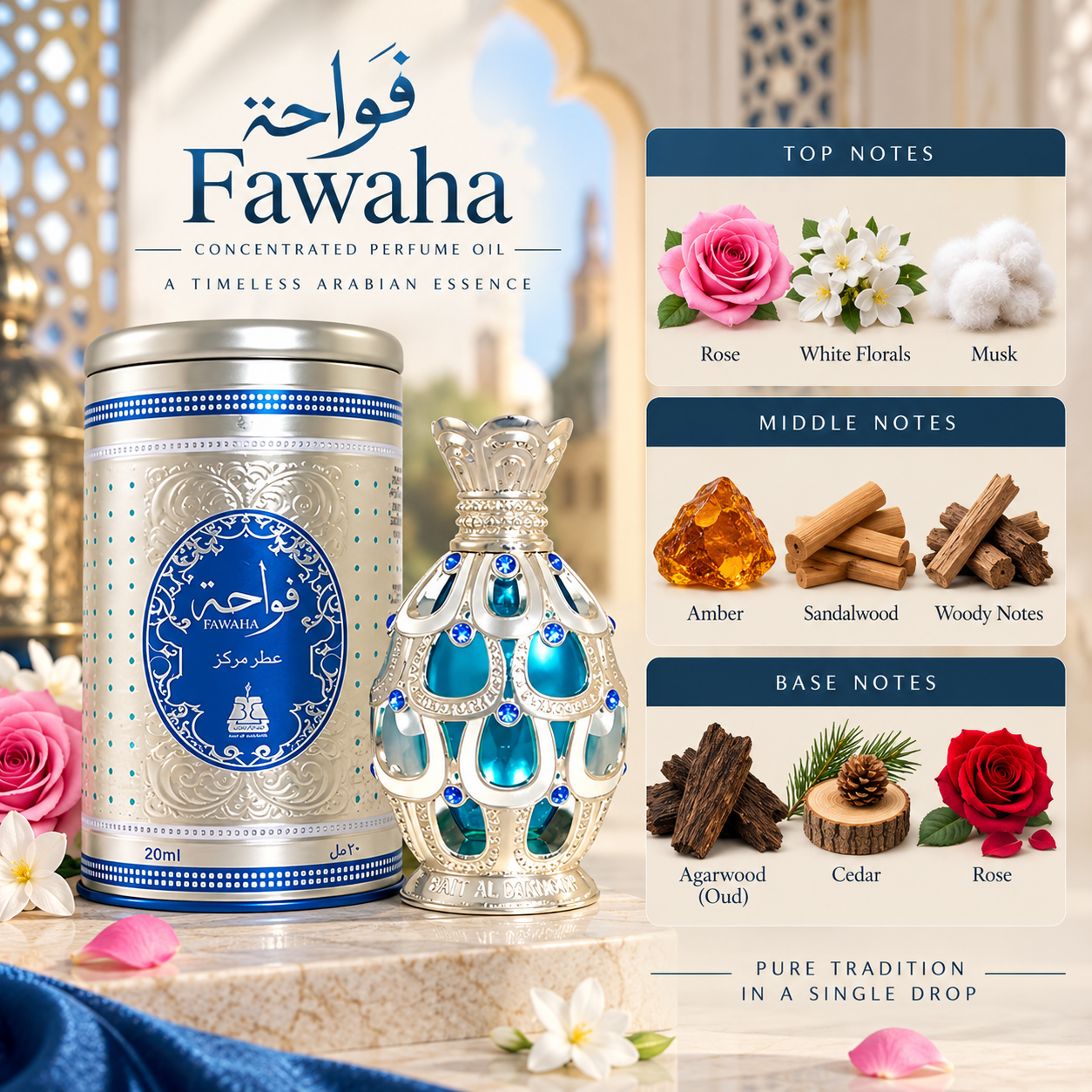 Bait Al Bakhoor Fawaha Concentrated Perfume Oil 20 mL for Unisex