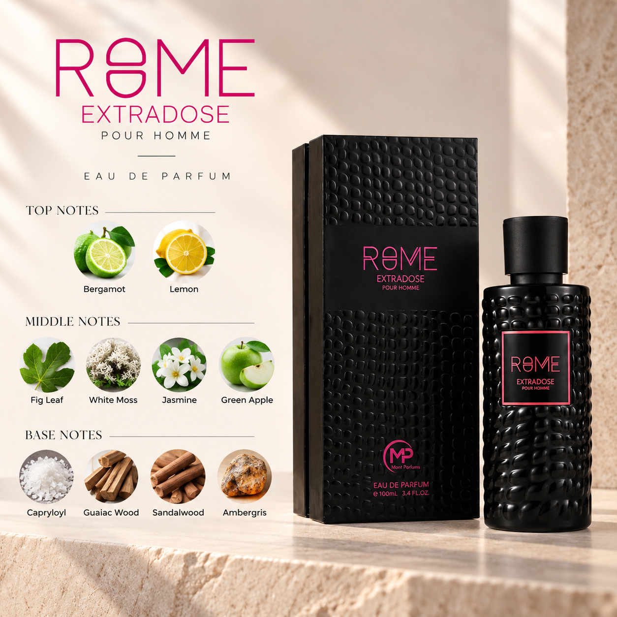 Bharara Beauty Rome Extradose Pour Homme Eau de Parfum 100 mL for Men