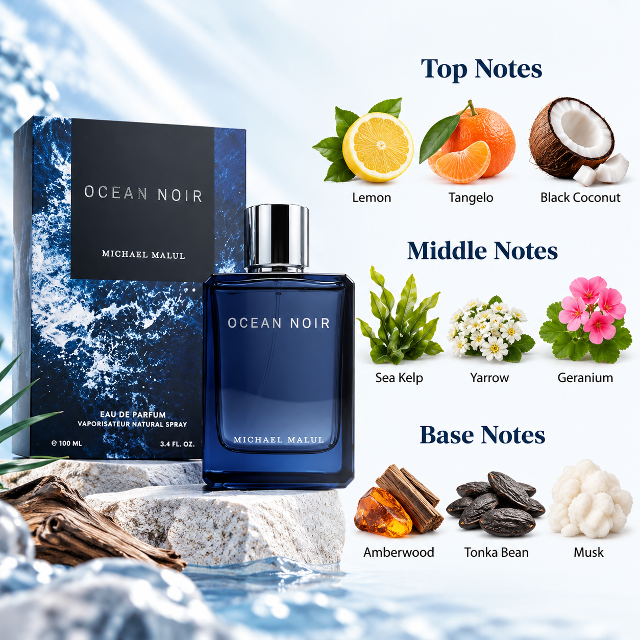 Michael Malul Ocean Noir Eau de Parfum 100 mL for Men