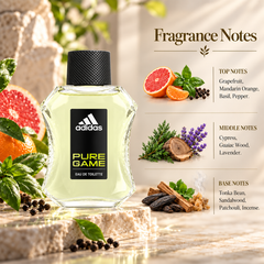 Adidas Pure Game Eau de Toilette 100 mL for Men