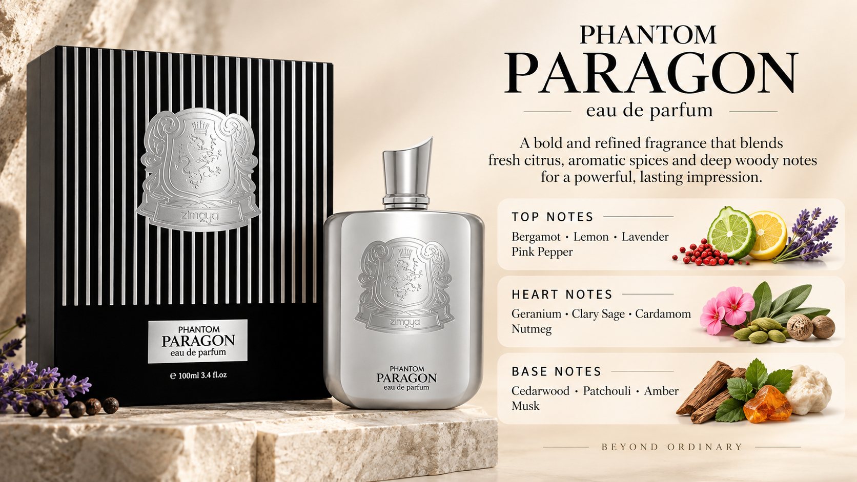 Zimaya Phantom Paragon Eau de Parfum 100 mL for Men