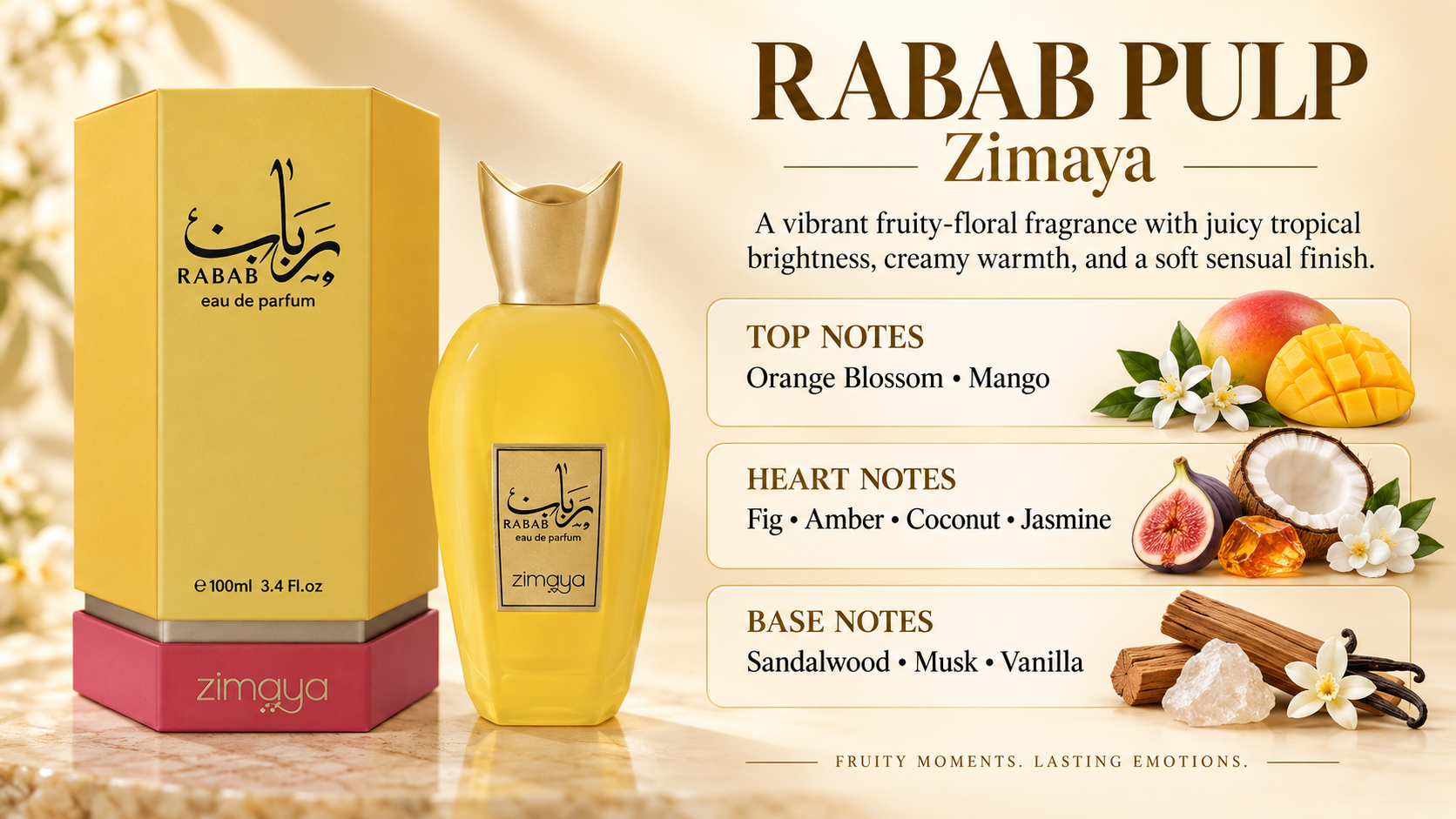 Zimaya Rabab Pulp Eau de Parfum 100 mL for Men