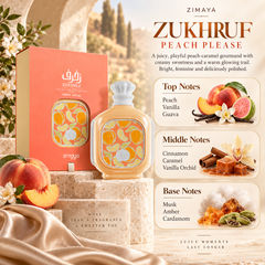 Zimaya Zukhruf Peach Please Eau de Parfum 100 mL for Men